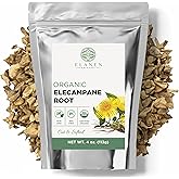Elanen Naturals Organic Elecampane Root 4 oz. (113g), USDA Certified Organic Elecampane, Inula Helenium Herb, Cut & Sifted