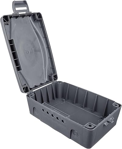 Masterplug Weatherproof Outdoor Electrical Box IP54 351 x 220 x 126.5 mm Grey
