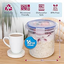 Overnight Oats Container with Lids