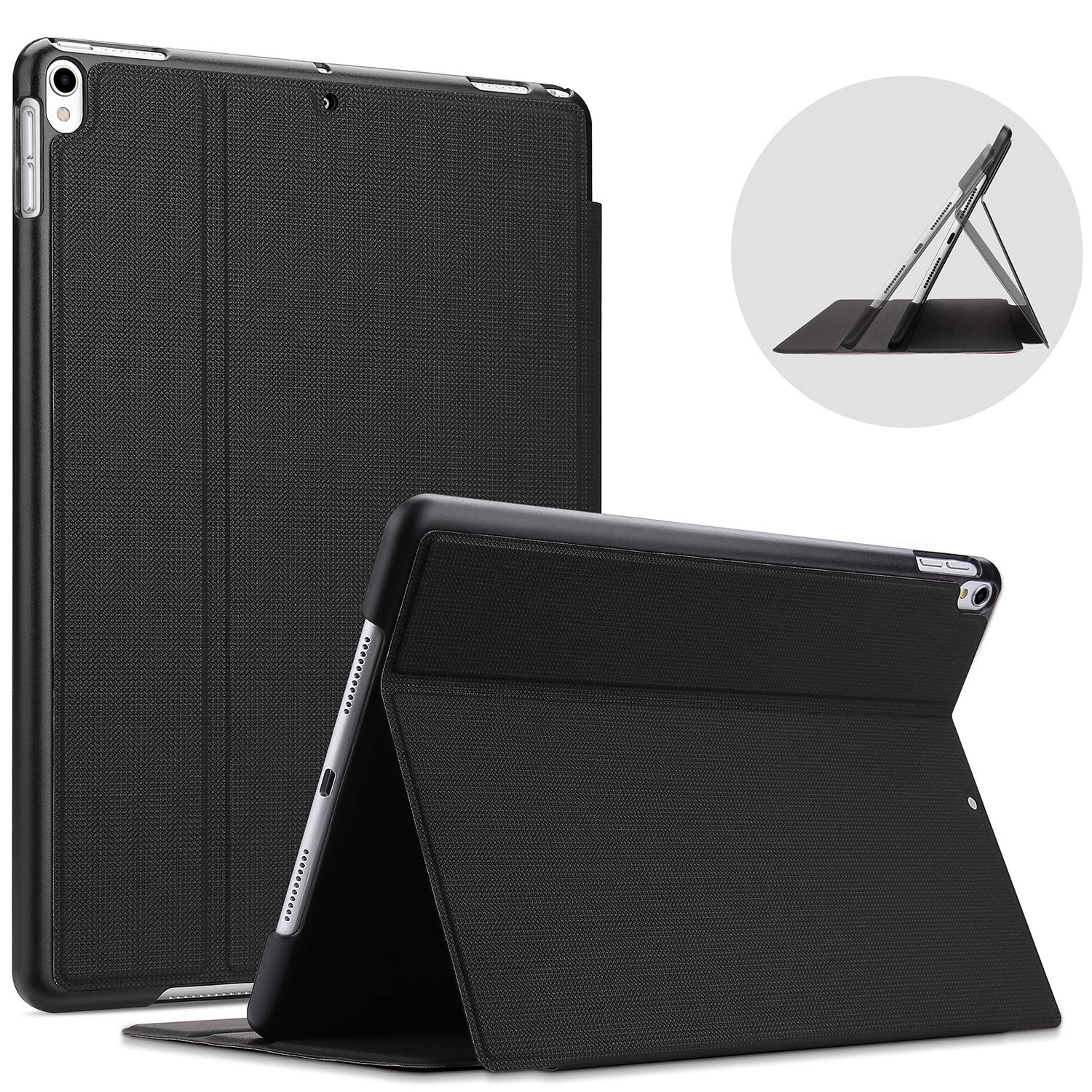 ProCase iPad Air 3 10.5" 2019 / iPad Pro 10.5 2017 Case, Slim Stand Protective Folio Case Smart Cover for iPad Air 10.5" (3rd Gen) 2019 / iPad Pro 10.5" 2017 -Black