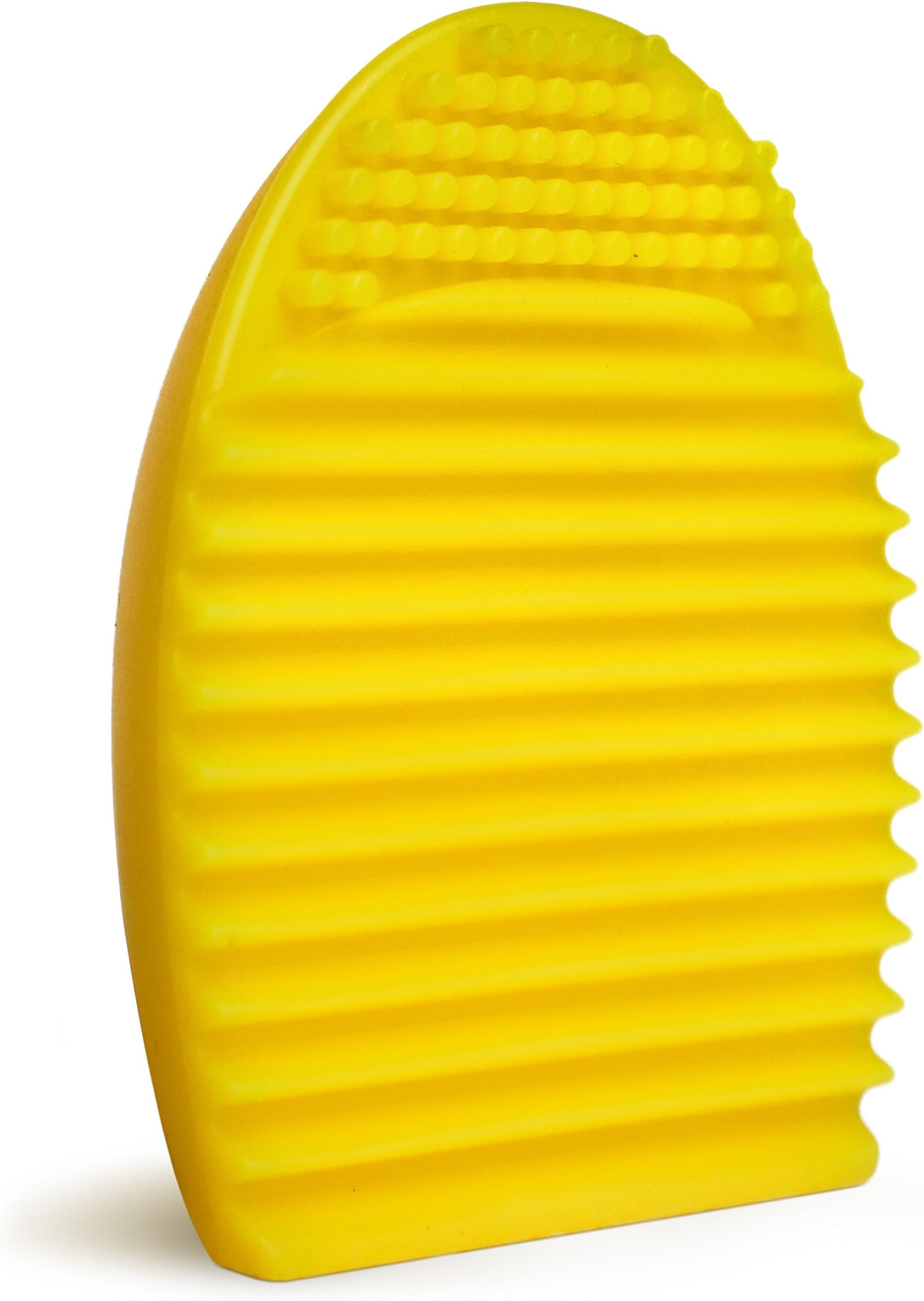 SCRUB SHELL Makeup Silicone Brush Cleaner Scrubber Tool Foundation Cosmetic Brush Cleaning Tool Washing Glove Cleansing Face Brush Makeup Treatment Tool BrushEgg 5 COLORS - YELLOW