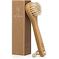 CSM Mini Dry Brush - Natural Bristle Small Body Brush, Exfoliating Facial Cleansing Brush for Soft Skin and Other Sensitive Areas Like Your Neck, Chest, and Nails