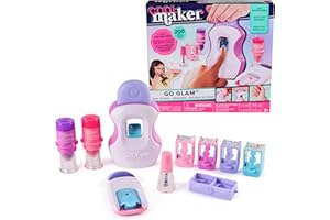 Cool Maker, GO GLAM Studio Nail Kit, Style 200 Nails, 4 Designs, 2 Polish Applicators & Mask (Packaging May Vary), Arts and Crafts for Ages 7 and up