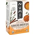 Numi Organic Amber Sun Turmeric Tea Bags, 15 Tea Bags, Herbal Tea with Rooibos & Spices