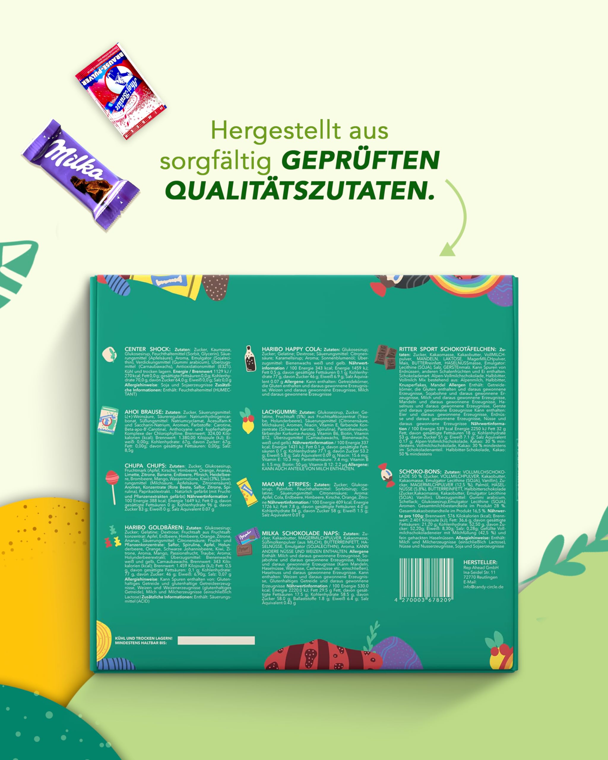 Premium Süßigkeiten Box (150 Stück) - "Gute Laune Box" als Geschenk Idee oder für die Candy Bar (XXL Naschbox) 7