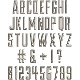 Sizzix Thinlits Die Set 41PK Alphanumeric Emporium by Tim Holtz, 666282