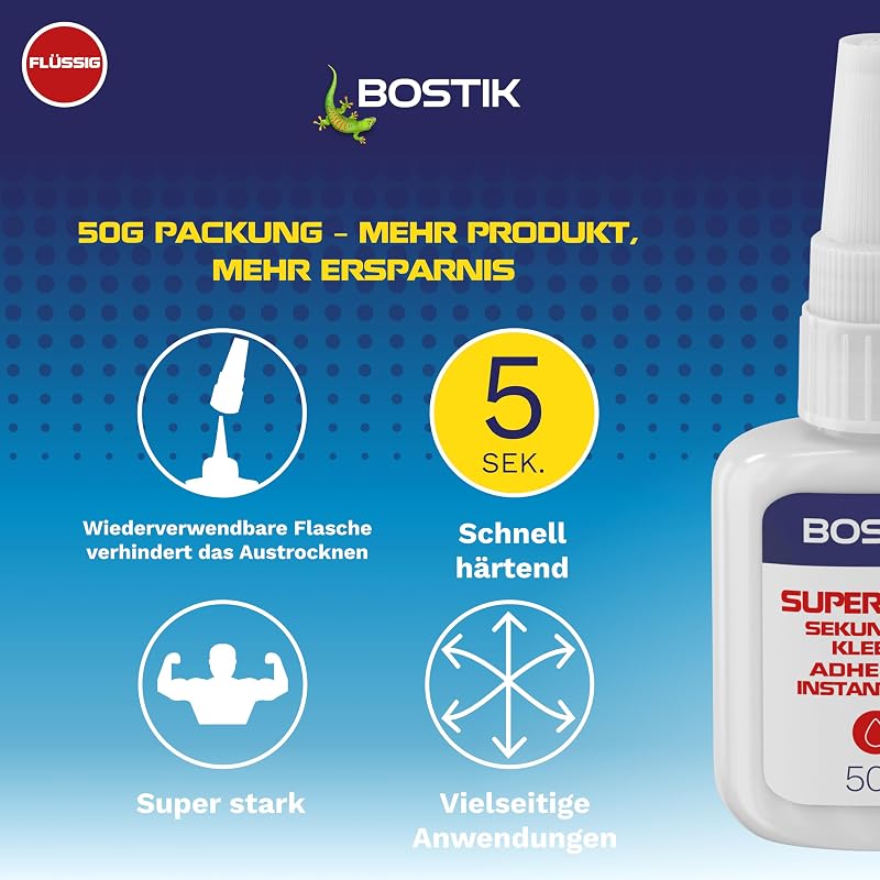 Sekundenkleber Flüssig 50g — Foto 3 von 7