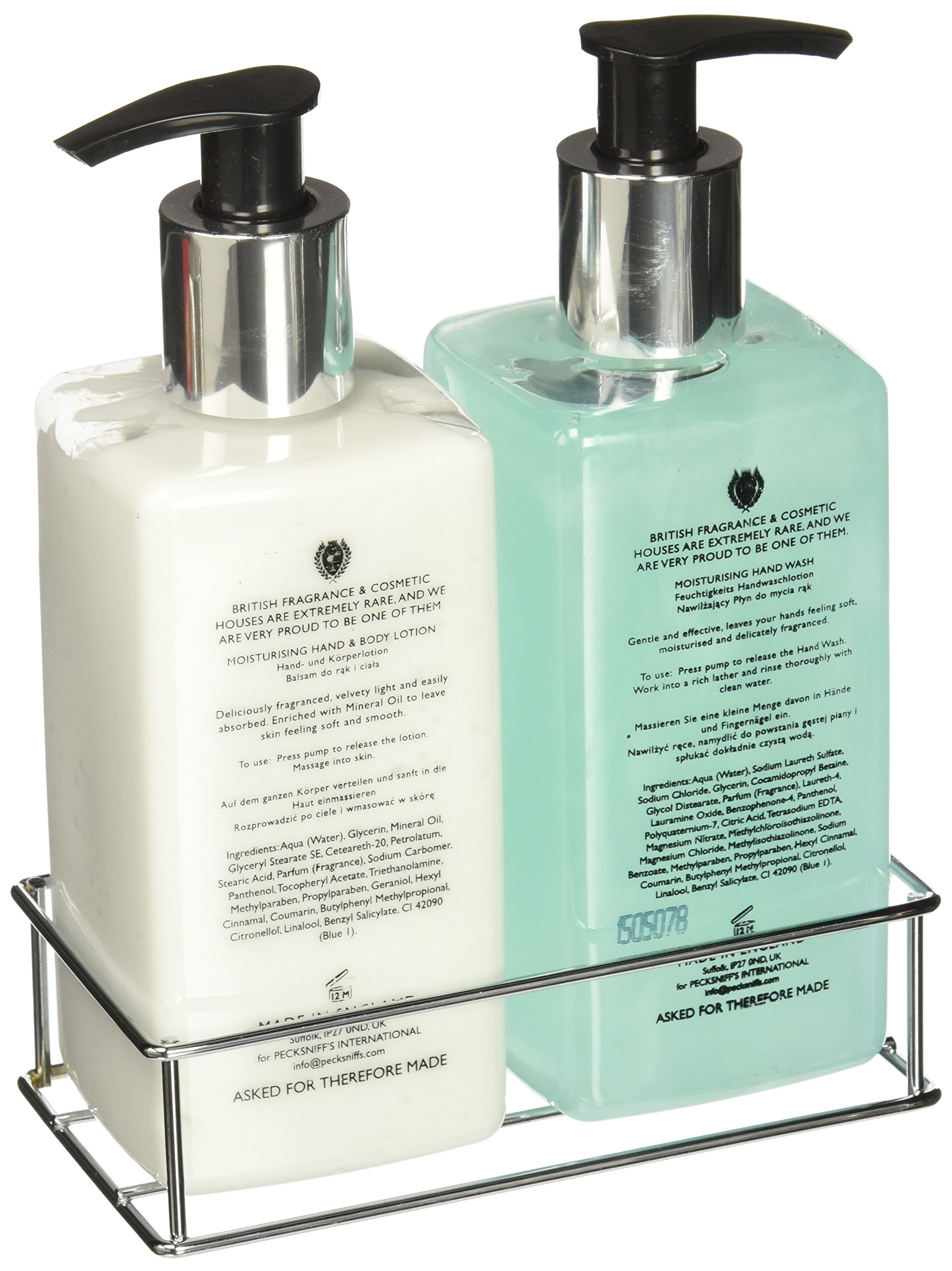 Pecksniffs Sandalwood and Vanilla Hand Wash and Body Lotion Set10.1 fl