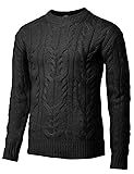 H2H Mens Casual Slim Fit Basic Designed Knit