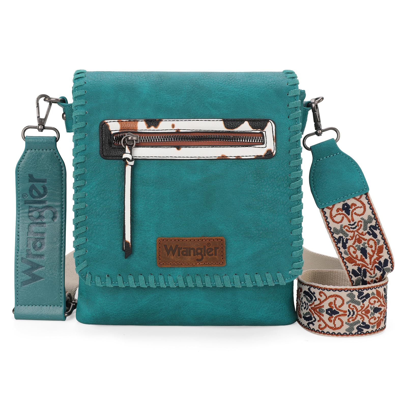 Wrangler Crossbody Bags for Women Satchel Purse Medium Shoulder Handbags with Detachable Guitar Straps WG72-93601TQ