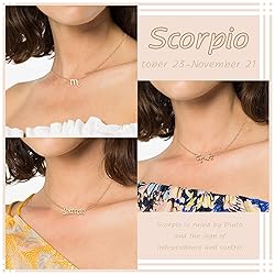 PANTIDE 3Pcs Scorpio Zodiac Layer Necklaces for