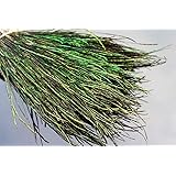 Tigofly 400 Strands Natural Peacock Herl Feather for Nymphs Wet Streamers Flies Rib Body Fly Tying Materials 10-20cm Length