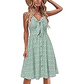 VOTEPRETTY Women's Summer Dresses Spring Sundresses Beach Clothes Outfit Vacation 2024 V Neck Casual Tropical Resort Hawaiian