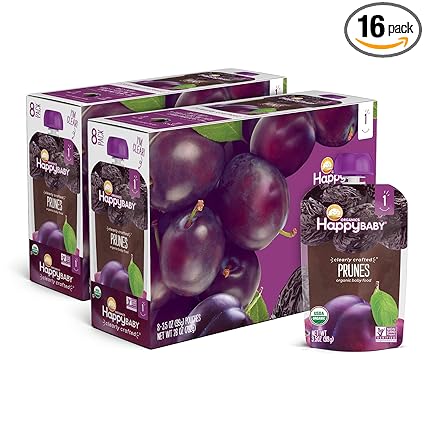 happy baby organic clearly crafted stage 1 baby food 1 prunes