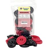 Licorice Wheels Candy, Red and Black, 16 Ounce | Licorice Candy Assortment