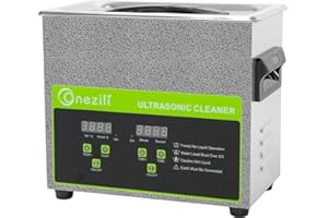 ONEZILI Ultrasonic Cleaner 3L, 0.8 gal 120W Ultrasound Cleaning Machine, 110V Digital Stainless Steel Sonic Cavitation Machine for Cleaning Carburetor Parts 3D Resin Printed Jewelry Glasses