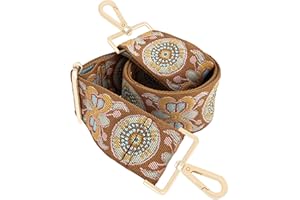 GINJKGO Purse Straps Replacement Crossbody - Adjustable Bag Strap for Purses, Wide Shoulder Strap for Women Guitar Purses