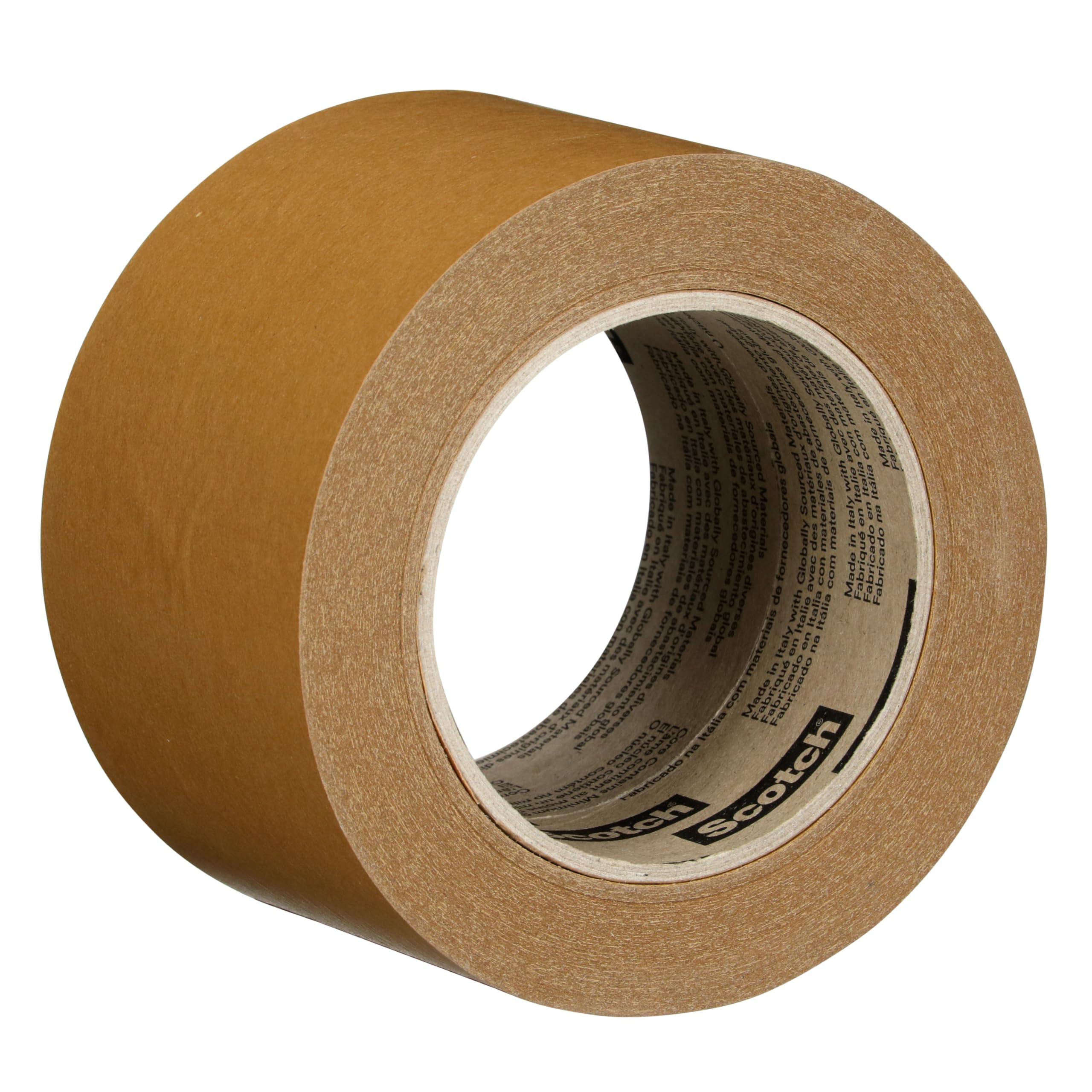 Photo 1 of 3M Scotch Performance Paper Box Sealing Tape 570, Brown, 2.8 x 55 yd (72 mm x 50 m), 1 Roll, Recycle-Compatible, Great for Packaging, Shipping, and Moving