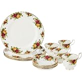 Royal Albert Old Country Roses 12-Piece Dinnerware Set