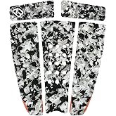 Lonnngg 5 Piece EVA Surfboard Deck Traction Pads 5/6/8/11PCS Mat for Stomp Skimboards, Surf Boards, Funboard, Fish Board