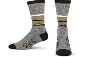 FBF For Bare Feet Men's NFL 5 Star Marbled Crew Sock, 1 Pair