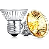 Fischuel Reptile UV Bulb, 2-Packs Reptile 50W UVB Bulbs, Habitat Basking Heat Bulb, UVB Light Bulb, Heat Lamp Bulb for Terrar