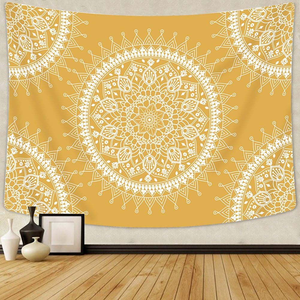 ARFBEAR Bohemian Tapestry, Mandala Hippie Popular Wall Hanging Tapestry Warm Orange Beach Blanket (medium-59 x 79 in)  LB Butterfly Sunflower Tapestry Yellow Floral Botanical Plant Blooming Flower Black Background Rustic Farmhouse Tapestry Wall Hanging for Bedroom Living Room Dorm Wall Art Home Decor 60x40 inch  Boho Sun Tapestry Horizontal Sunset Sun rise Vintage Hippie Tapestries Wall Hanging Bedroom Bohemian Abstract Minimalist Yellow Mid Century Art Tapestry Wall Decor For Living Room Dorm,51.2x59.1 Inches  Boho Sun Tapestry Horizontal Sunset Sun rise Vintage Hippie Tapestries Wall Hanging Bedroom Bohemian Abstract Minimalist Yellow Mid Century Art Tapestry Wall Decor For Living Room Dorm,59.1x82.7 Inches