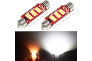 PHINLION 211-2 212-2 578 LED Light Bulb Super Bright 500 Lumens Festoon 41mm 42mm 6000K White LED Bulbs Replacement for Car Truck Interior Map Dome Trunk Courtesy Lights