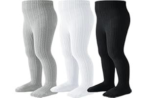 Coziwill Socks Baby Tights Toddler Stockings Tights Soft Cotton Cable Knit Baby Girl Tight Leggings Newborn Infant 0-4T