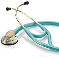 ADC Adscope Model 600 Platinum Series Cardiology Stethoscope with Tunable AFD Technology, Iridescent Metallic Caribbean