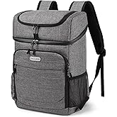 BAGLHER Lightweight Insulated Cooler Backpack - 30 Cans, Leak-Proof for Lunch, Picnic, Hiking, Camping Trips
