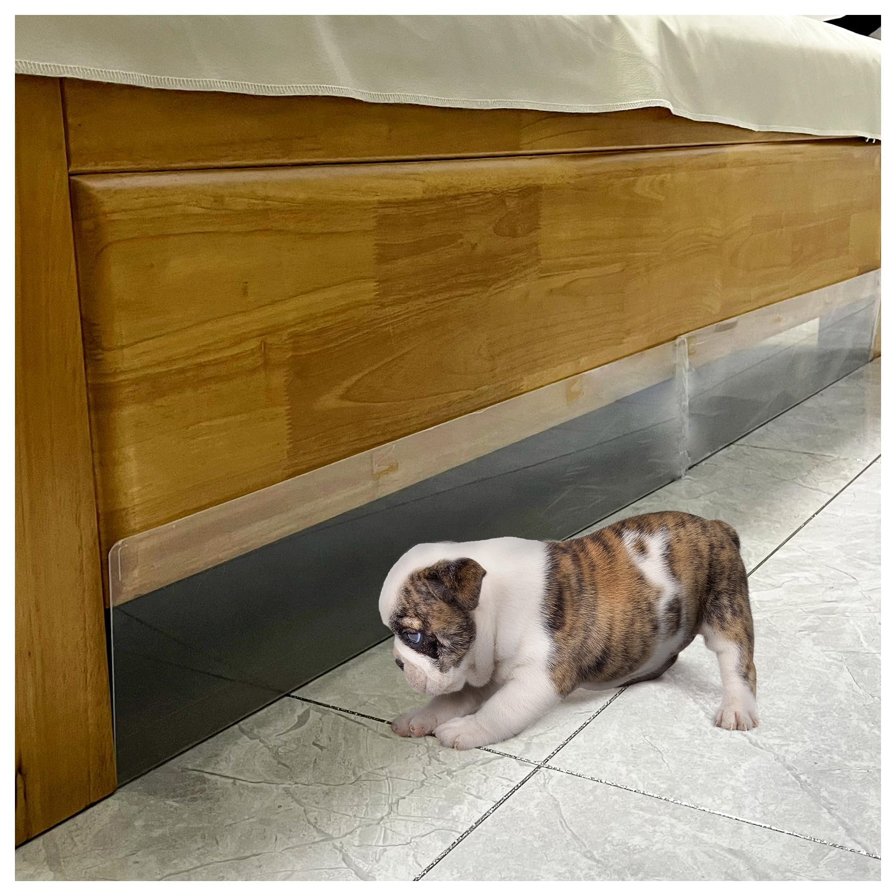 Photo 1 of Hiflora 4" H Under Couch Blocker, 8-Pack | Prevents Toys & Pets from Going Under Furniture - Stops Dogs & Robotic Sweeper Stuck