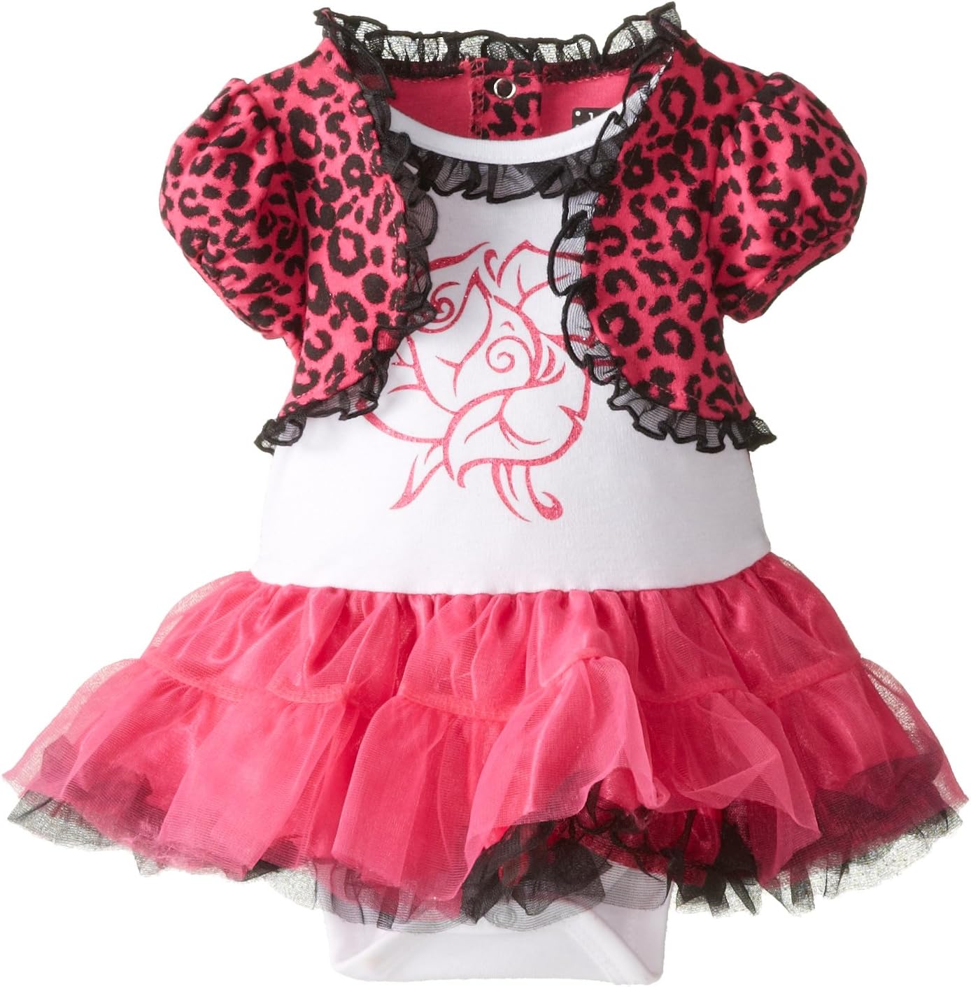 Baby Glam Baby Girls' Skirted Bodysuit