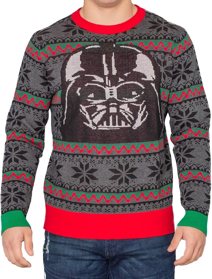 Amazon.com: Star Wars Darth Vader Mask Ugly Christmas Sweater: Clothing