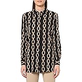 Anne Klein Women's Long Sleeve Collared Button Front Shirt