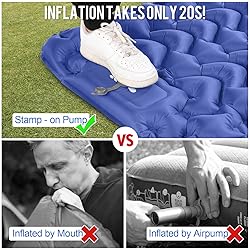 MOXILS Sleeping Pad, Ultralight Inflatable Sleeping
