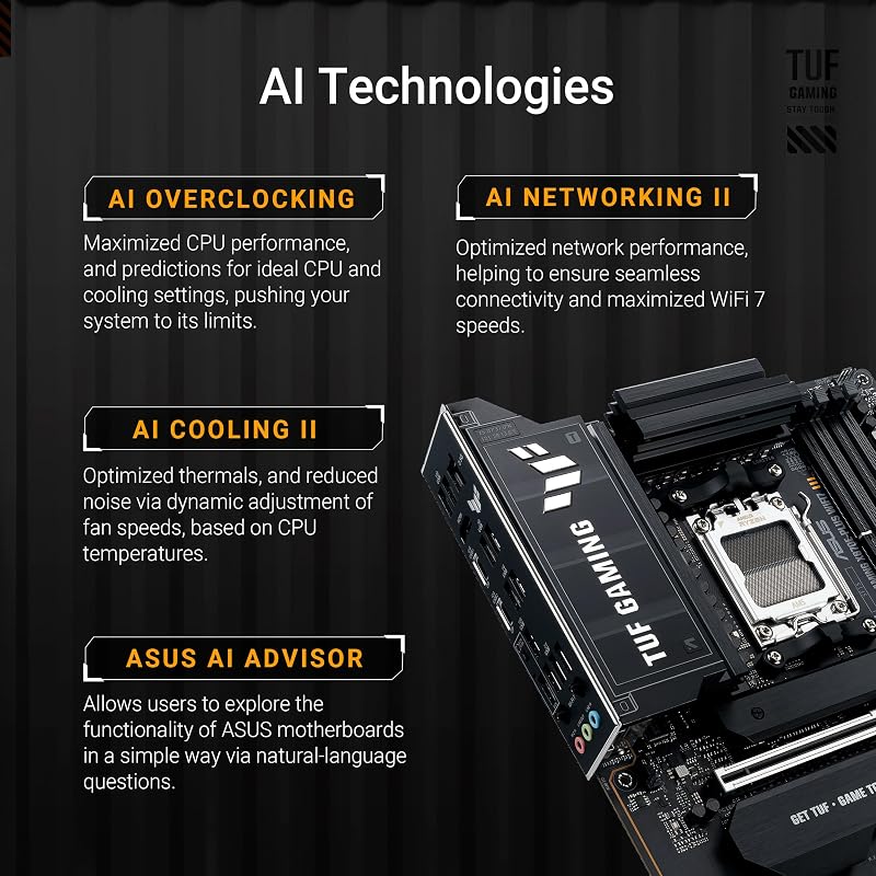 TUF Gaming X870-PRO WIFI7 W NEO AMD ATX-Mainboard
