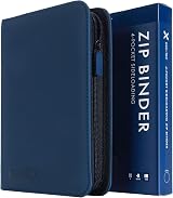 Vault X 4 Pocket Trading Card Zip Binder Blue 160 Cards Exo-Tec