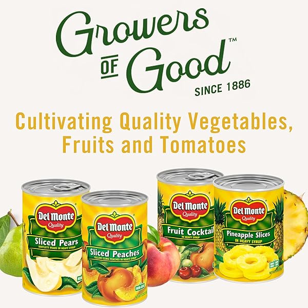 DEL MONTE SLICED YELLOW CLING PEACHES IN HEAVY SYRUP, 24 PACK, 15.25 OZ CANS