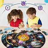 SYNARRY Giant Solar System Floor Puzzle 70 Pieces Round Space Education view 5