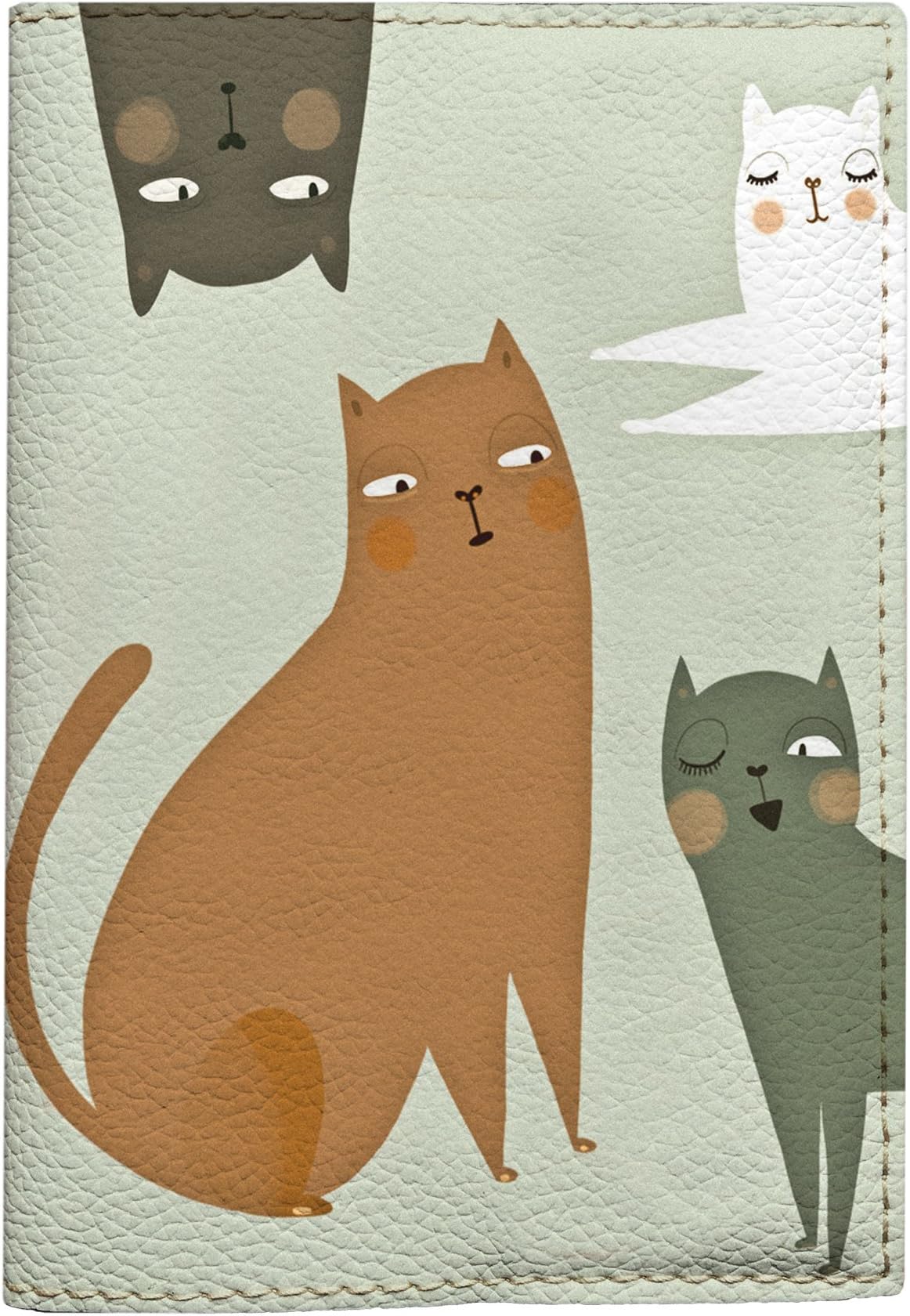 Cool Passport cover different cats pattern travel document holder