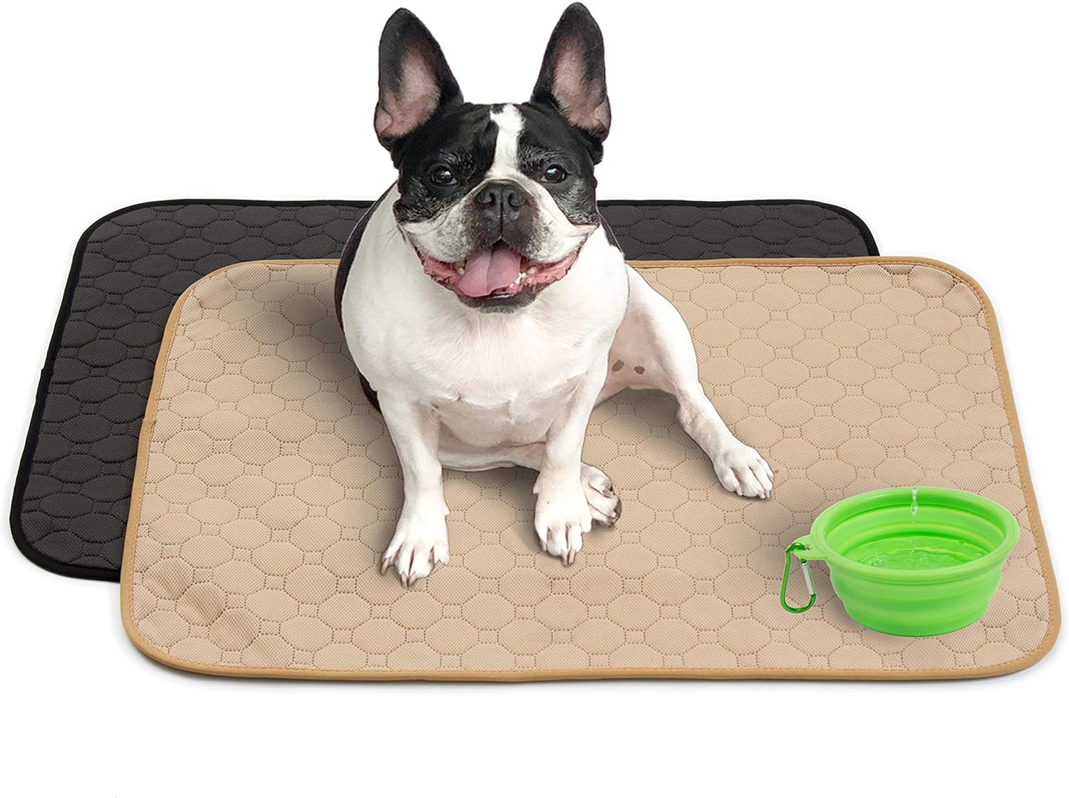 Mujo Washable Pee Pads, Machine Washable, Reusable Pee Pad, Whelping Pad, Waterproof Puppy Training Pads, Pet Travel, Dog Floor and Crate mats, Potty Pads, 2 Pack 26