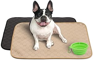 Mujo Washable Pee Pads, Machine Washable, Reusable Pee Pad, Whelping Pad, Waterproof Puppy Training Pads, Pet Travel, Dog Floor and Crate mats, Potty Pads, 2 Pack 26