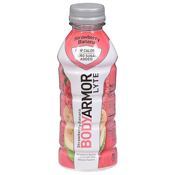 BODYARMOR, LYTE STRAWBERRY BANANA SPORTS DRINK, 16 OUNCE