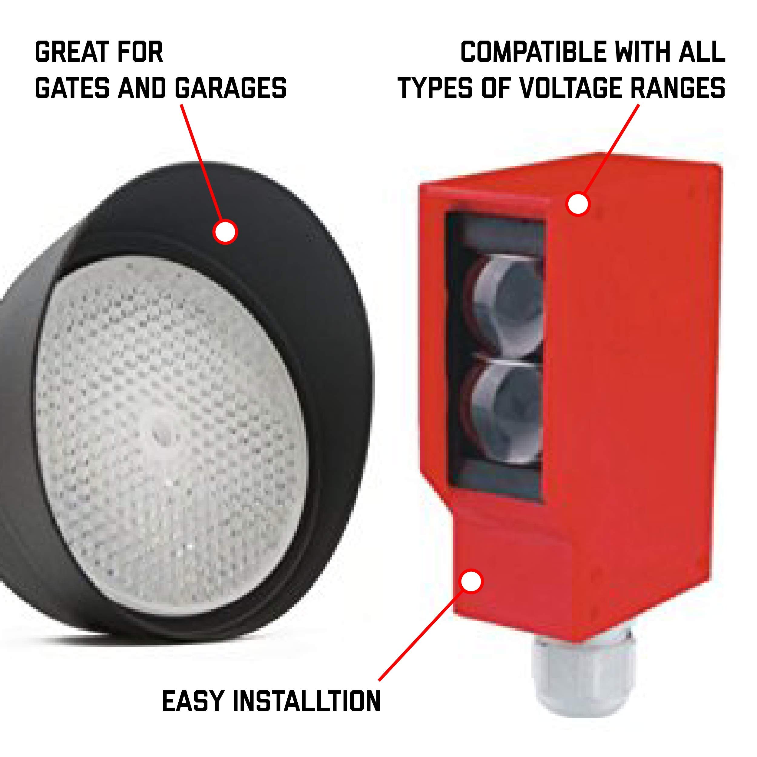 ALEKO Gate Opener Safety Reversing Reflective Sensors