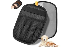 Ceecysaa Pet Hair Remover Gloves,2 PCS Double Sided Pet Grooming Electrostatic Removal Gloves for Dogs & Cats Reusable Deshed