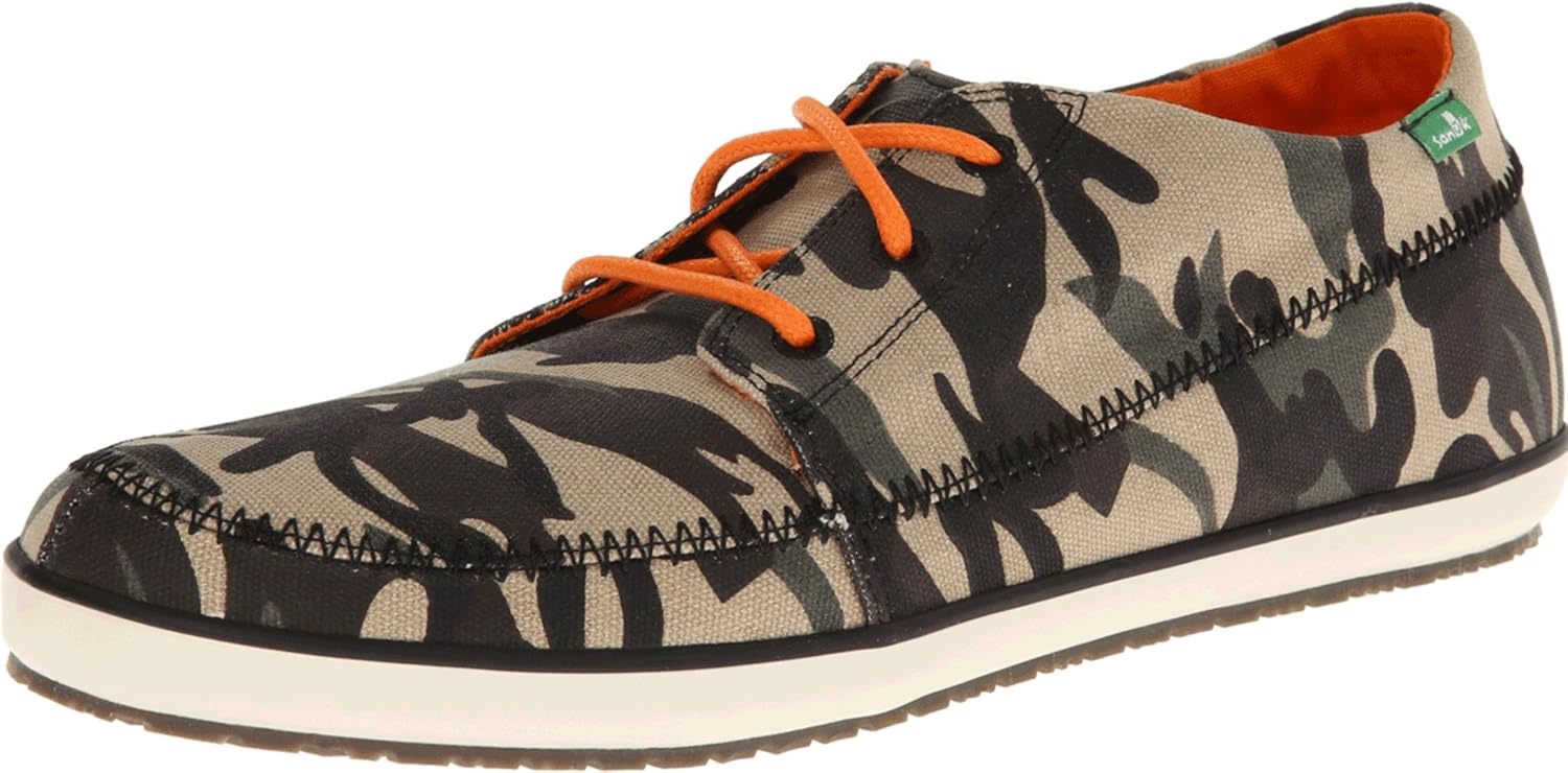 Sanuk Men�s Cassius Camo, Olive, 14 M US Shoes