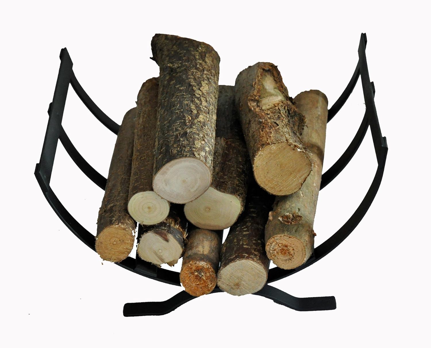 Small Curved Metal Log Basket Hand Crafted in the UK Amazon.co.uk