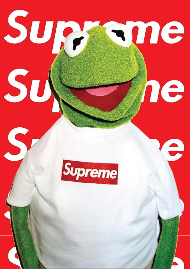 kermit the frog supreme sticker