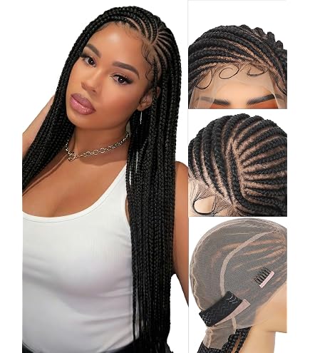Amazon.com : Motown Tress Braided HD Lace Front Wig Glueless Whole